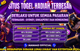 Nana4D Situs Togel Resmi & Bandar Toto Online Terpercaya Di Indonesia 2024. Berjumpa kembali di Nana4D Situs Togel Resmi Bandar Situs pasaran