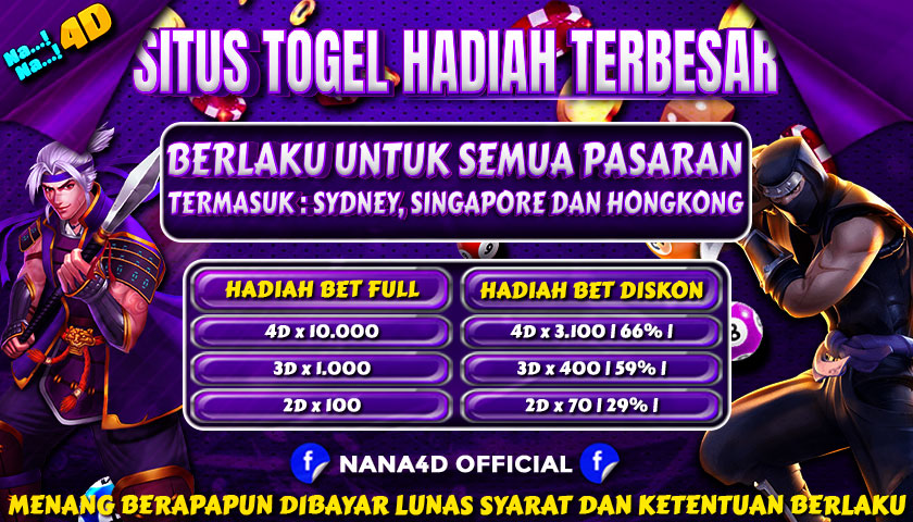 Nana4D Situs Togel Resmi & Bandar Toto Online Terpercaya Di Indonesia 2024. Berjumpa kembali di Nana4D Situs Togel Resmi Bandar Situs pasaran