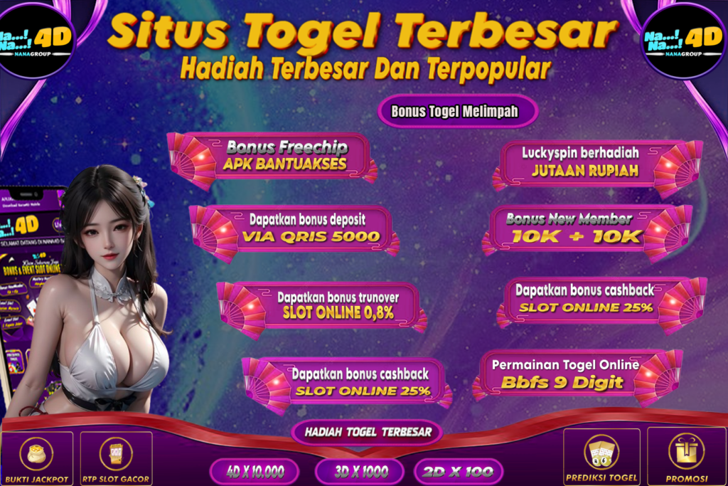 NANA4D Situs Terkenal Togel Online Di Asia. Situs togel online ini sudah terkenal sejak dulu sehingga masyarakat diindonesia sudah mengenal situs ini sejak lama.