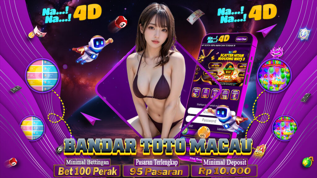 Nana4d Bandar toto macau 4d & Live draw toto macau. nana4d bandar toto 4d yang menyediakan live draw toto macau terakurat dan resmi.