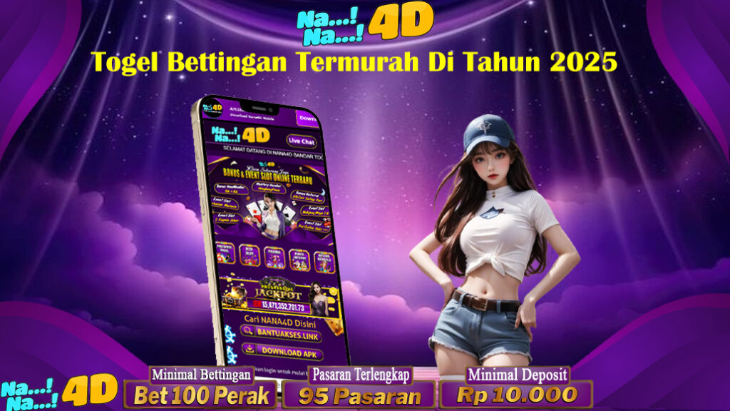 NANA4D situs togel terpercaya dengan bettingan paling rendah se indonesia yang menyediakan pasaran togel paling populer se indonesia.